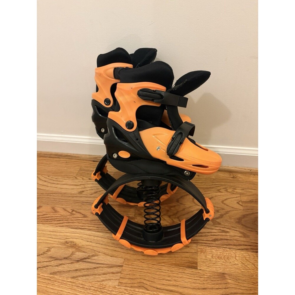 HearthSong Jump2It Jumping Boots Shoes Orange Black Size 35-38 Kangaroo Spring